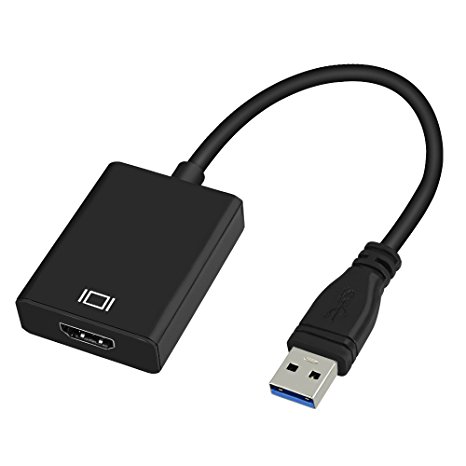 USB 3.0 to HDMI 1080P Adapter Cable Aluminium Alloy Case, Topoint USB to HDMI External Video Card Multi Monitor Adaptor Converter for Windows 7/8 PC