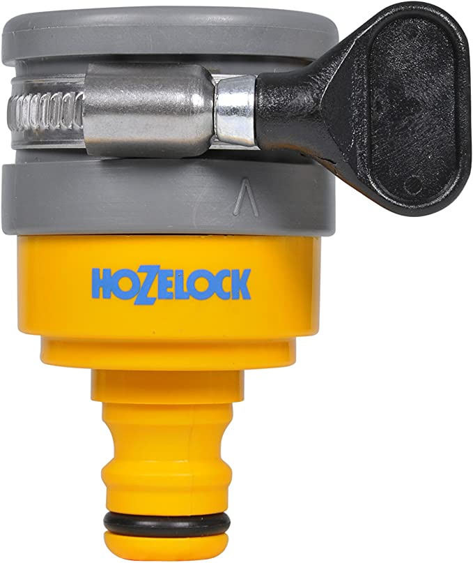 Hozelock Ltd 2177P9000 Conector para grifo mezclador Redondo ø máximo 24 mm, 1-Pack, Yellow