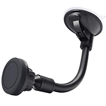 Aduro Magnetic Phone Car Mount, Suction Cup Gooseneck Cell Phone Holder for Car Windshield Dashboard