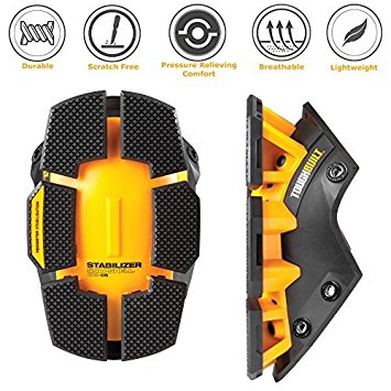 ToughBuilt Stabilizer SnapShells - Rock Steady Shell - Comfortable, Wide Footprint, Eliminated Tipping Over, Premium Quality Built to Last (TB-KPS-05) (Removable Shell Snaps onto GelFit Knee Pads) NEW