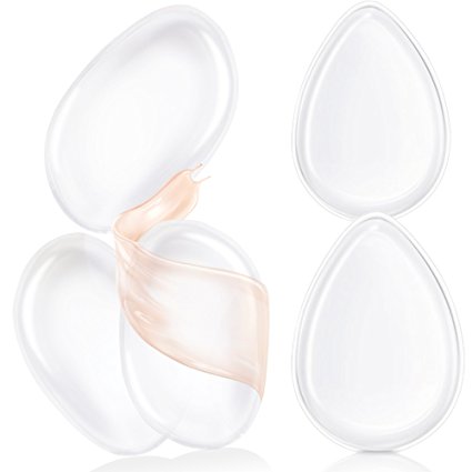 5 PCS Silicone Makeup Sponge with Zero Cosmetic Waste Premium Silicone Makeup Blender for BB Cream/ CC Cream/ Liquid Foundation,Best Beauty Makeup Tools Blender by Fairyland