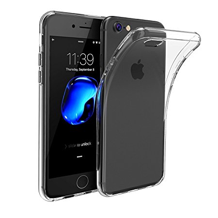 iPhone 8 Case iPhone 7 Case ONSON® Clear Shockproof Bumper Transparent Silicon TPU Ultra Thin Crystal Cover for Apple iPhone 7 Apple iPhone 8 (4.7") - Anti-Scratch (Soft)