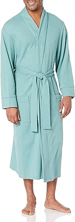 Amazon Essentials Men's Lightweight Waffle Robe (Available in Big & Tall)