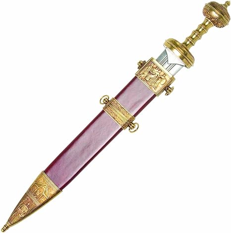 Denix Replica Gladiator Sword with Gold Trim