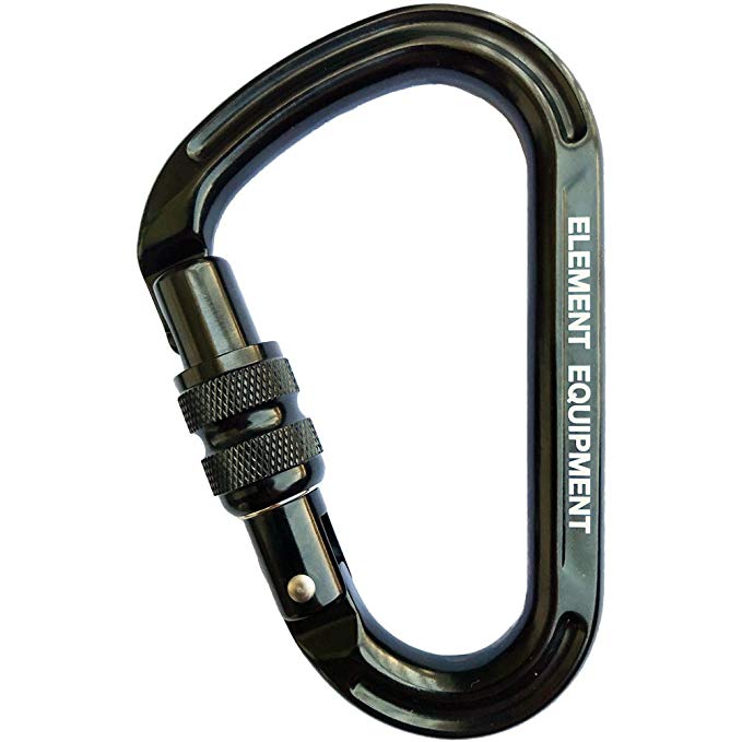Element Equipment HMS Carabiner Locking Gate Screw Lock 25kN CE0321 Hot Forged
