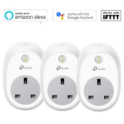 Kasa Smart WiFi Plug by TP-Link, Works with Amazon Alexa (Echo and Echo Dot), Google Home and IFTTT, No Hub Required, Control your Devices from Anywhere (3-pack)