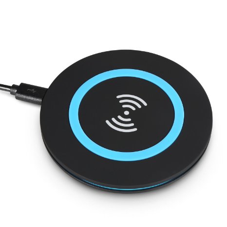 2016 Upgraded Fleck Wireless Charger Wireless Charging Pad for Samsung Galaxy S7 S6  S7 S6 Edge Plus  S6 Edge  Note 5 Nexus 4  5  6  7 2013 Nokia Lumia 920 and All Qi-Enabled Devices