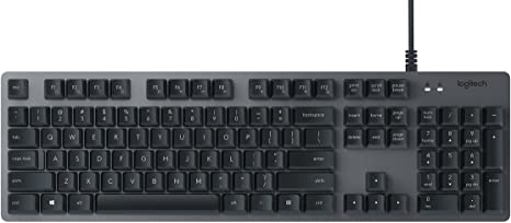 Logitech K840 Mechanical Keyboard with Romer G mechanical Switches for PC