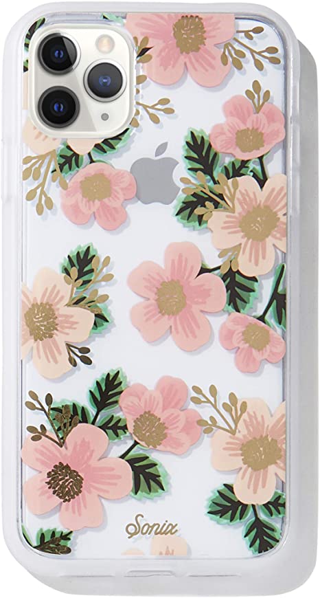Sonix Southern Floral Case for iPhone 11 Pro Max [Military Drop Test Certified] Women's Protective Pink Flower Clear Case for Apple iPhone Xs Max, iPhone 11 Pro Max
