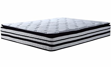 Swiss Ortho Sleep 13 inch Hybrid Innerspring and Memory Foam Mattress with Pillow Top (Cal King)