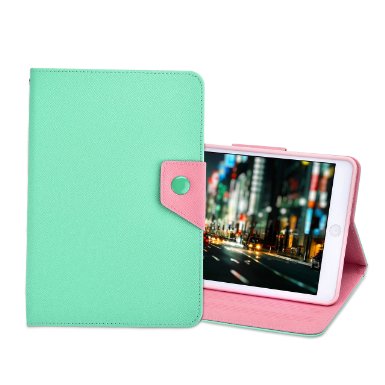 Kinps® for iPad Mini 1/2/3 Multicolor Smart Case Cover- Full Body Protection with Front & Back Pu Leather Case Cover-- with Magnetic Sleep Sensor---Green