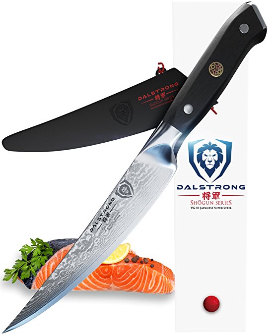 DALSTRONG Filet Knife - Shogun Series - VG10 - 6" - Sheath - 2mm Thickness