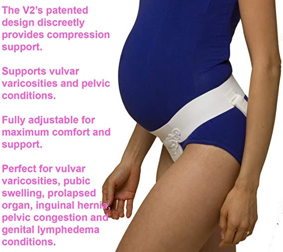 It's You Babe V2 Pelvic Support | Maternity Support Belt | Hernia Belt | Compression Therapy & Pain Relief | Doctor Recommended | Fsa/Hsa/Hra Eligible - Small, White, Hip Circumference 28"-35"