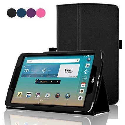 LG G Pad F 80 Case - ACdream TM LG G Pad F 80 Protective Case - Folio Premium PU Leather Cover Case for LG G Pad F 80 Tablet ATampT 4G LTE Model V495 and T-Mobile 4G LTE Model V496 2015 Version - Black