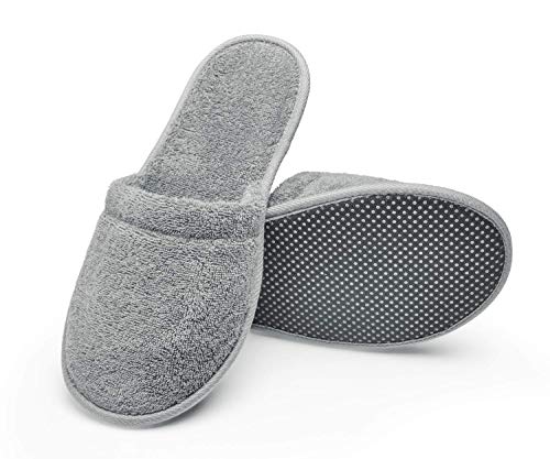 Arus Women's Turkish Terry Cotton Memory Foam Spa Slippers