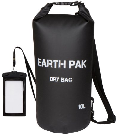 Earth Pak- Waterproof Dry Bag - Roll Top Dry Compression Sack Keeps Gear Dry for Kayaking, Beach, Rafting, Boating, Hiking, Camping and Fishing