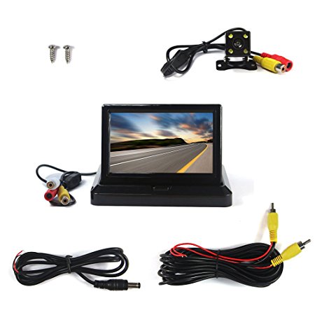 5inch TFT16:9 High Definition/digital Panel Car Rearview LCD Monitor and Car Rearview Camera Dual Function of Equipment