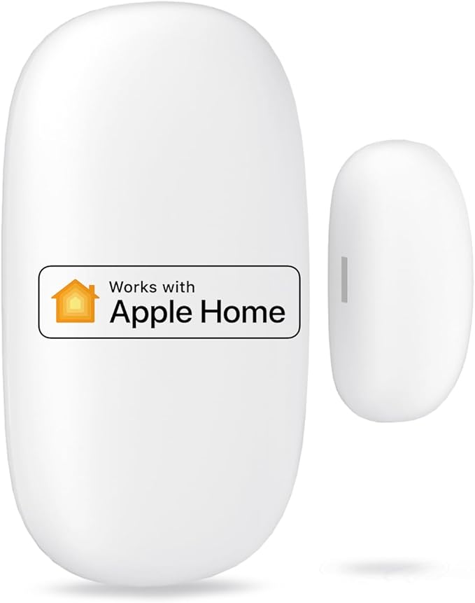 Meross Smart Door & Window Sensor, Meross Hub Required, Mini Door Detector Compatible with Apple HomeKit, Alexa, SmartThings, 2.4GHz WiFi Sensor Burglar Alert for Home Automation, 328ft for Kid Safety