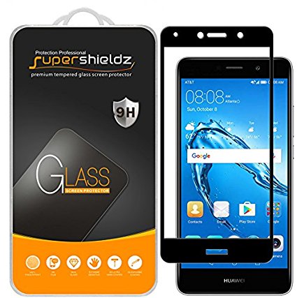 [2-Pack] Supershieldz for Huawei Ascend XT2 Tempered Glass Screen Protector, [Full Screen Coverage] Anti-Scratch, Bubble Free, Lifetime Replacement Warranty (Black)