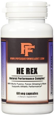HE-REX Natural Testosterone Booster & Male Performance Formula-60 Capsules.