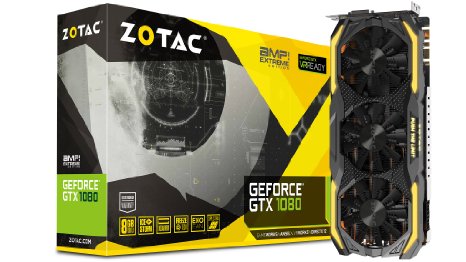 ZOTAC GeForce GTX 1080 8GB GDDR5X 256bit AMP Extreme Gaming Graphic Card (ZT-P10800B-10P)