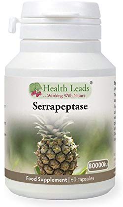 Serrapeptase 80,000iu 60 Capsules, High Strength, Proteolytic Enzyme, Vegan, Serratiopeptidase, Non-GMO, Magnesium Stearate Free & No Nasties, Produced in Wales