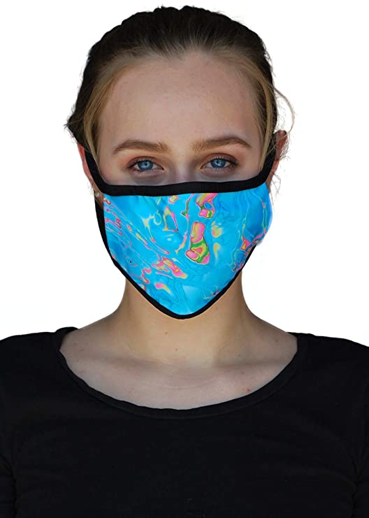 Made in USA: Face Coverings, Washable Reusable – Protection from Dust, Pollen, Pet Dander, Other Large Airborne Particles.