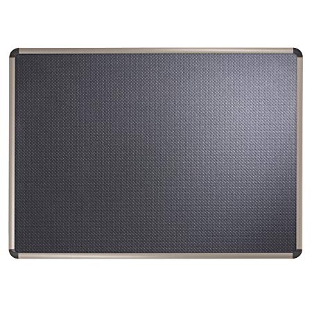 Quartet Bulletin Board, 4' x 3', Prestige Embossed Foam, Euro Frame (B364T)