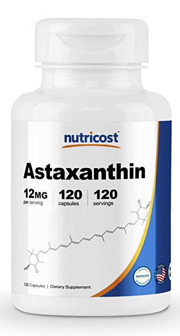 Nutricost Astaxanthin 12mg, 120 Softgels