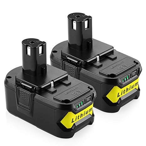 ANTRobut 2Pack 4000mAh P102 Battery Replacement Ryobi 18V Lithium Battery for Ryobi 18 Volt ONE  P107 P104 P105 P108 Cordless Tools Battery