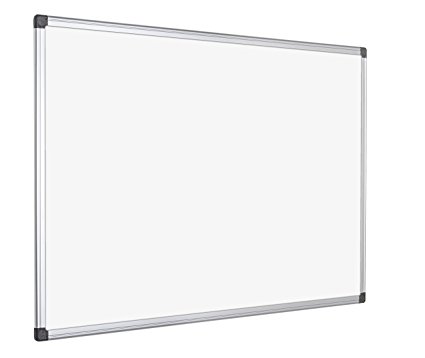Bi-Office Maya Dry Wipe Aluminium Framed Double Sided Whiteboard 60x45cm