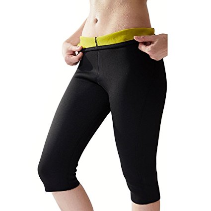 Women's Slimming Pants Neoprene for Weight Loss Fat Burning Sweat Sauna Capris Leggings Shapewear