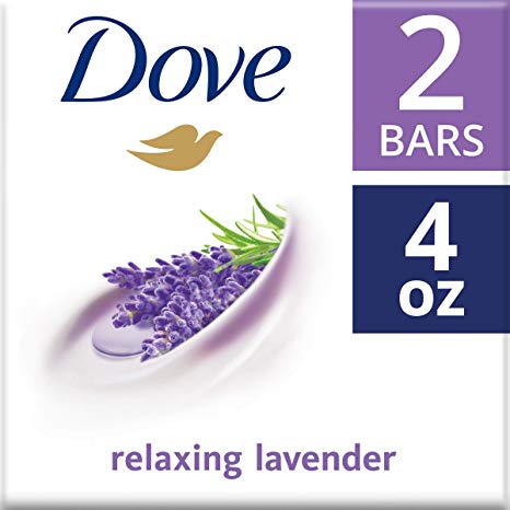 Dove Purely Pampering Relaxing Lavender Beauty Bar 2 Bars, 113 Grams