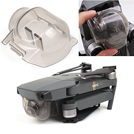 Threeking Mavic Pro Gimbal Lock Camera Guard Gimbal Camera Protector Gimbal Lens Stable Cover DJI Accessories(Transparent-Grey)