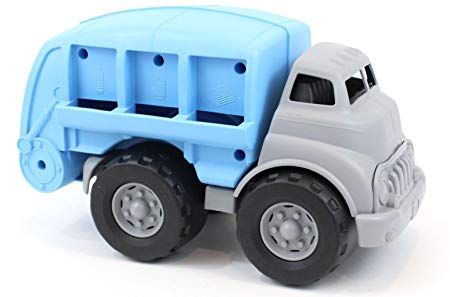 Green Toys Recycling Truck Vehicle Toy, Grey/Blue, 12" X6.25" x 7.25"