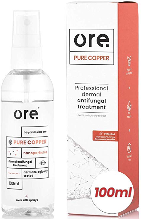 Ore® ● Professional Dermal Anti-fungal Treatment (Cure&Prevent) ● 100% Natural ● 100ml/700+ Sprays ●Athletes Foot, Ringworm, Jock Itch, Smelly Feet & other Fungal Infections●Recommended by Podiatrists