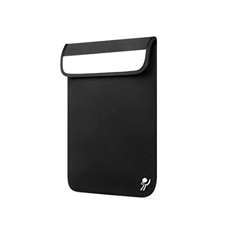 ProElife 13-Inch Elegant Waterproof Neoprene Velcro/PU Case Bag Sleeve for Apple MacBook 13''13.3'' Dell Asus Acer HP Samsung 13''13.3'' (13-13.3 Inches, Velcro/PU Leather-Black)