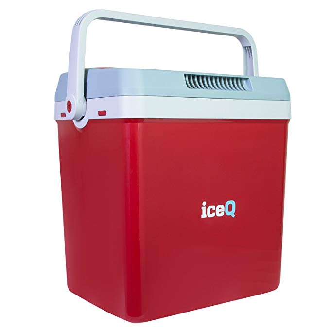 iceQ 32 Litre Electric Cool Box - Red (240V AC & 12V DC)