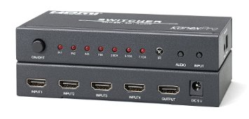 Kanex Pro SW-HD4X1AUD4K 4 x 1 HDMI Switcher with 4K