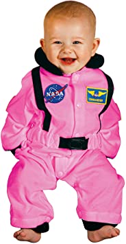 Aeromax ASP-Romp Astronaut Suit with NASA Patch, 6-12 Months, Pink