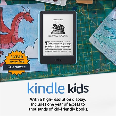 Kindle Kids (2022 release) – kids read, on average, more than an hour a day with their Kindle - Space Whale