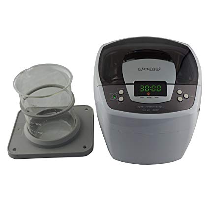 iSonic Ultrasonic Cleaner P4810, 2.1Qt/2 L, with 1000 ml Single Beaker Holder Set for DIY Liposomal Vitamin C