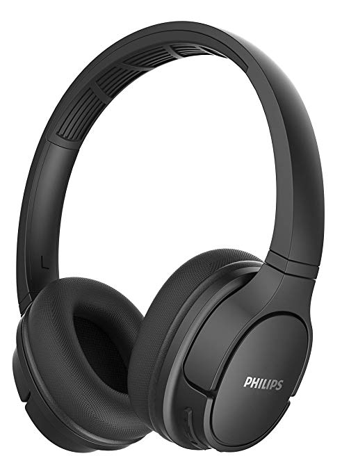 Philips SH402BK/00 Wireless On Ear Sports Headphones (Bluetooth, IPX4, 40 mm driver, 20 hours play time) - Black