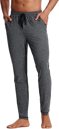 CRZ YOGA Mens Comfy Lounge Pants 30" - Super-Soft Open Bottom Yoga Casual Pajama Pants Athletic Sweatpants with Pockets