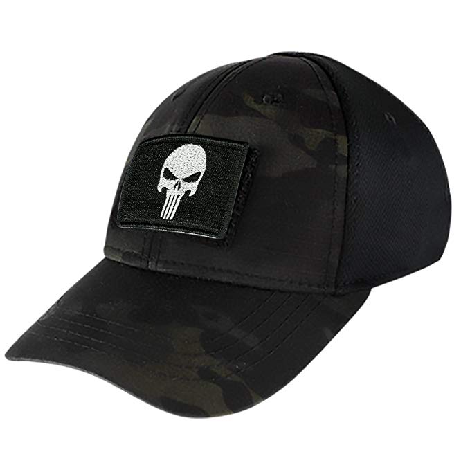 Condor Fitted Tactical Cap Bundle (Punisher/DTOM Patches)