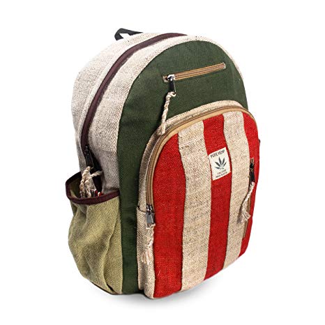 Maha Bodhi All Natural Handmade Multi Pocket Hemp Laptop Backpack - Trendy Style
