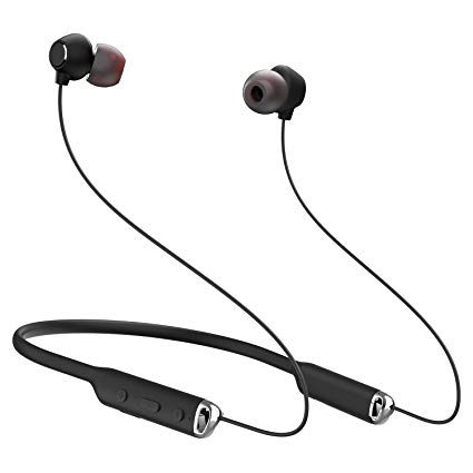 Bluetooth Headphones Neckband Wireless Earbuds, Jialebi Magnetic Noise Cancelling Bluetooth 4.1 Earphones Waterproof Sweatproof in-Ear Earphones CVC 6.0 Sports Earbuds with Mic 15 Hours Play Time