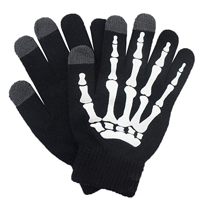 Glovion Skeleton Gloves Winter Gloves Touch Screen Gloves