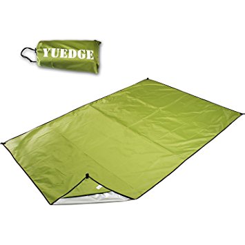 YUEDGE Waterproof Camping Tent Footprint Tarp Groundsheet Blanket Mat for Sunshade Shelter Canopy Shade Rain