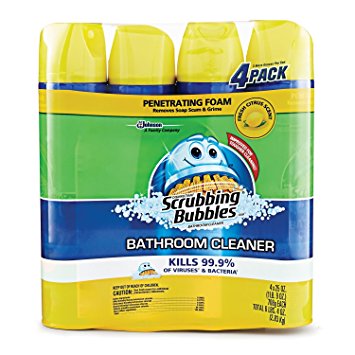 Scrubbing Bubbles Lemon Foaming Bathroom Cleaner - 25 oz. - 4 pk.